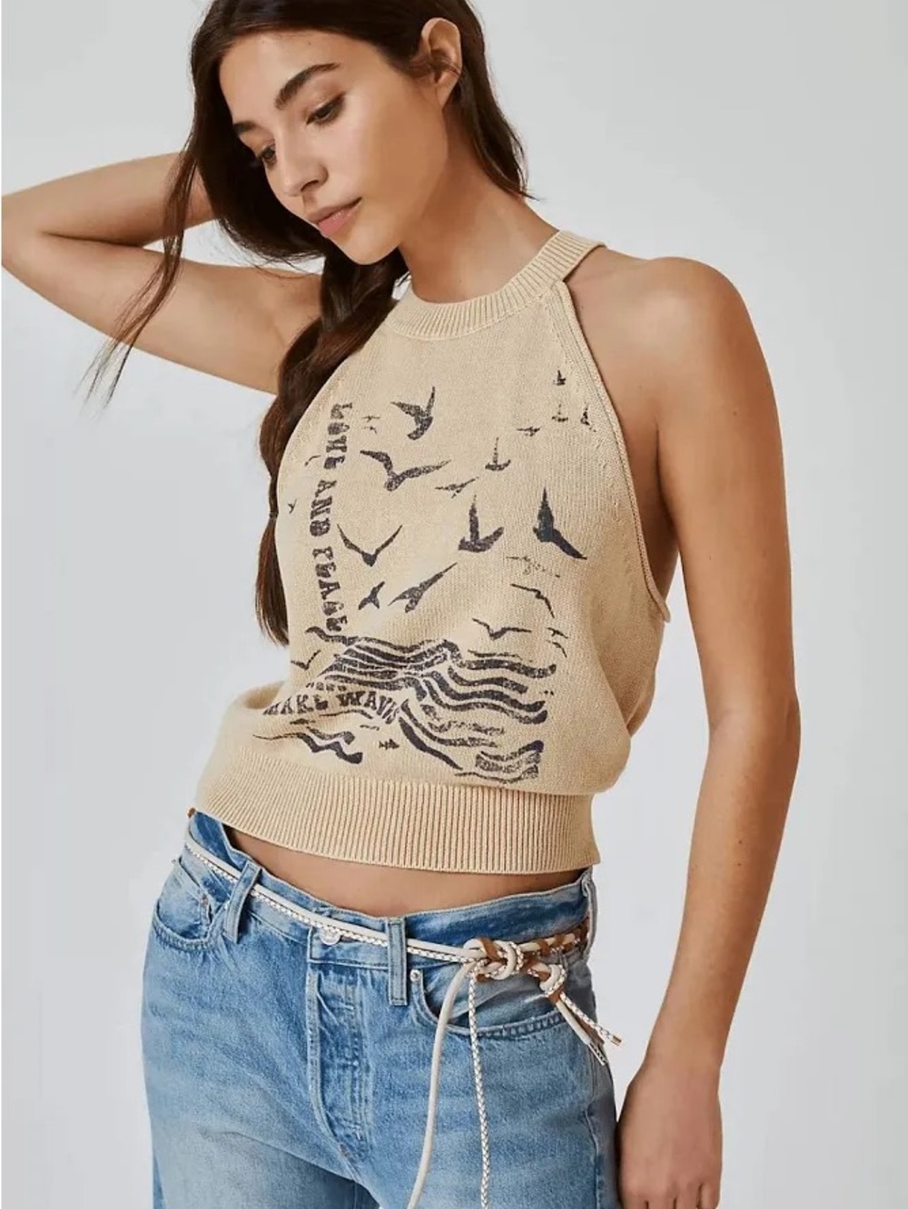 Anthropologie Pilcro Make Waves tank
